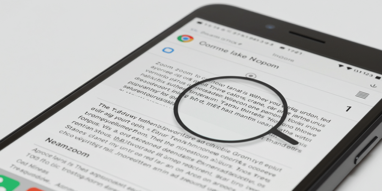 Chrome on Android Gets Smarter: Zoom Text Without Changing the Webpage